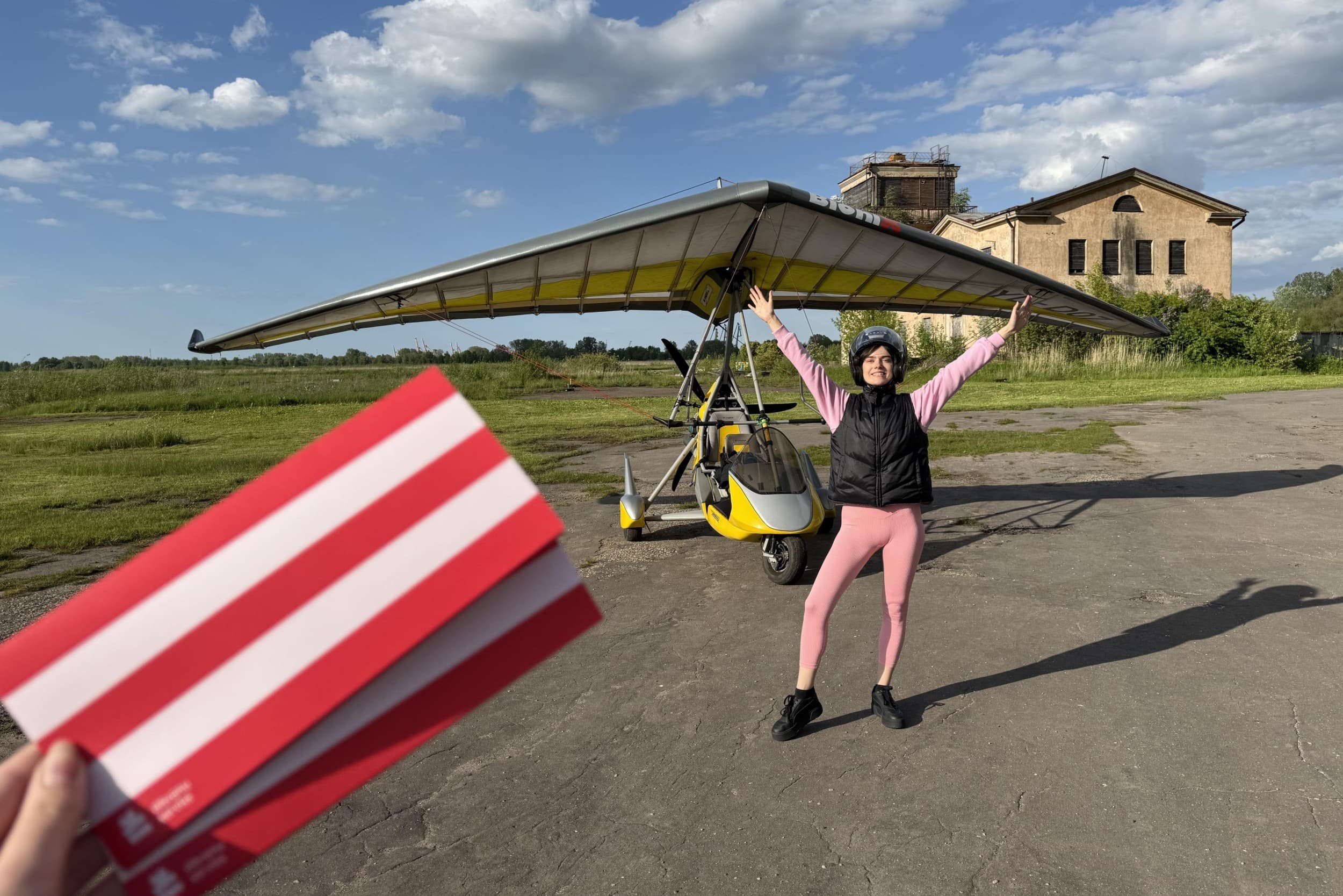 Lidojums ar deltaplānu virs Rīgas + FOTO, 10 min. | Davanu Serviss