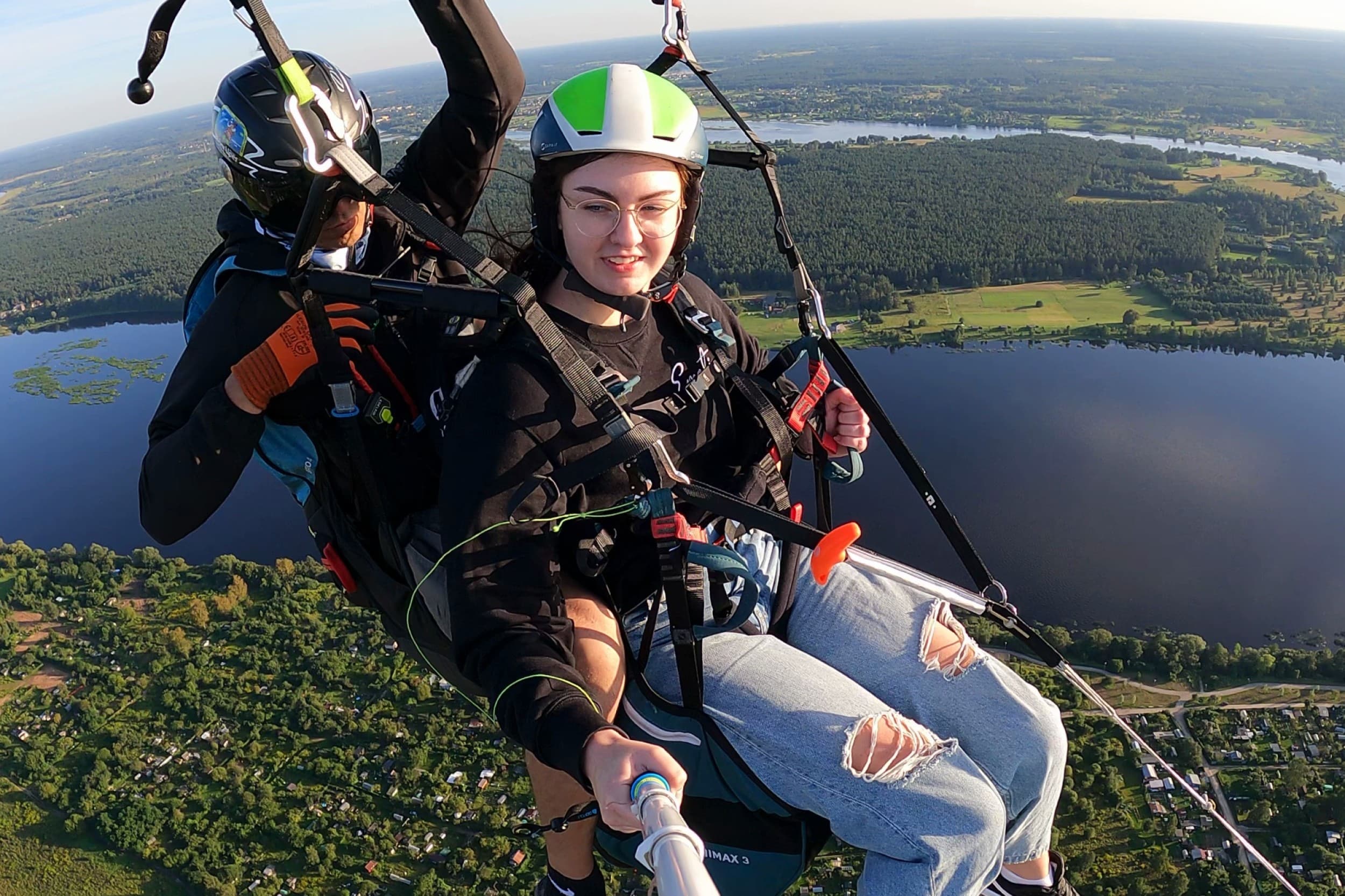 Paraplāna lidojums tandēmā ar instruktoru (Rīga/Jēkabpils) | Davanu Serviss