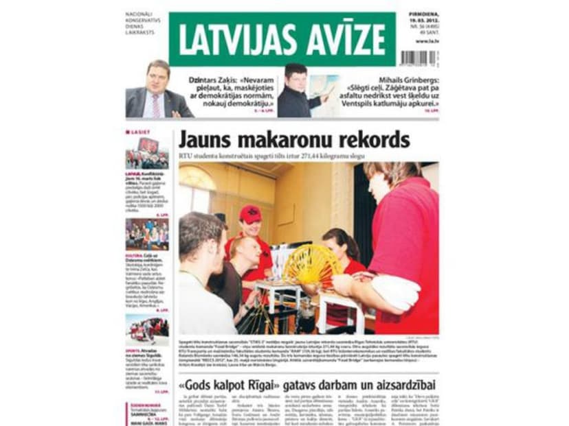 Подписка на LATVIJAS AVĪZE (6 мес.) 