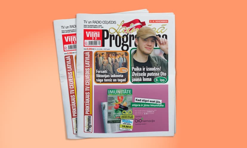 Подписка на газету LAIMĪGĀ PROGRAMMA (6 мес.)