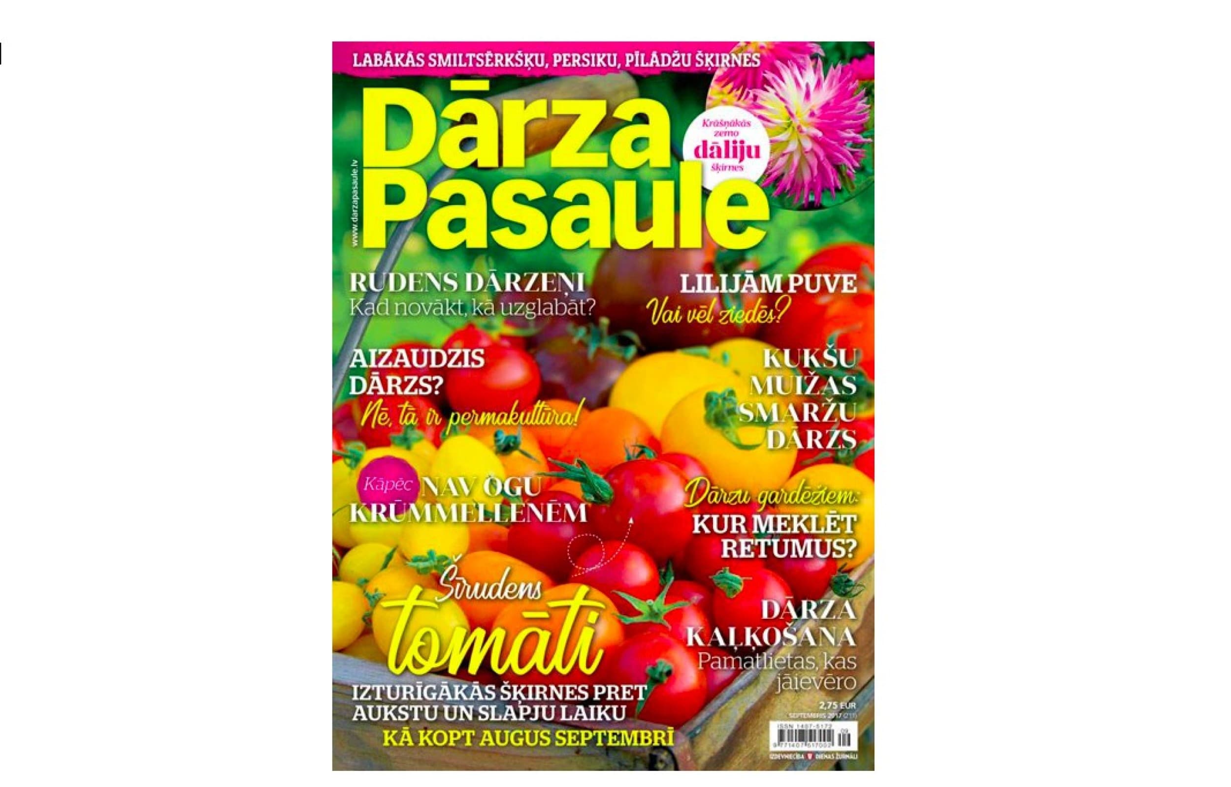 Dāvanu karte žurnāla DĀRZA PASAULE abonementam (6 mēn.)