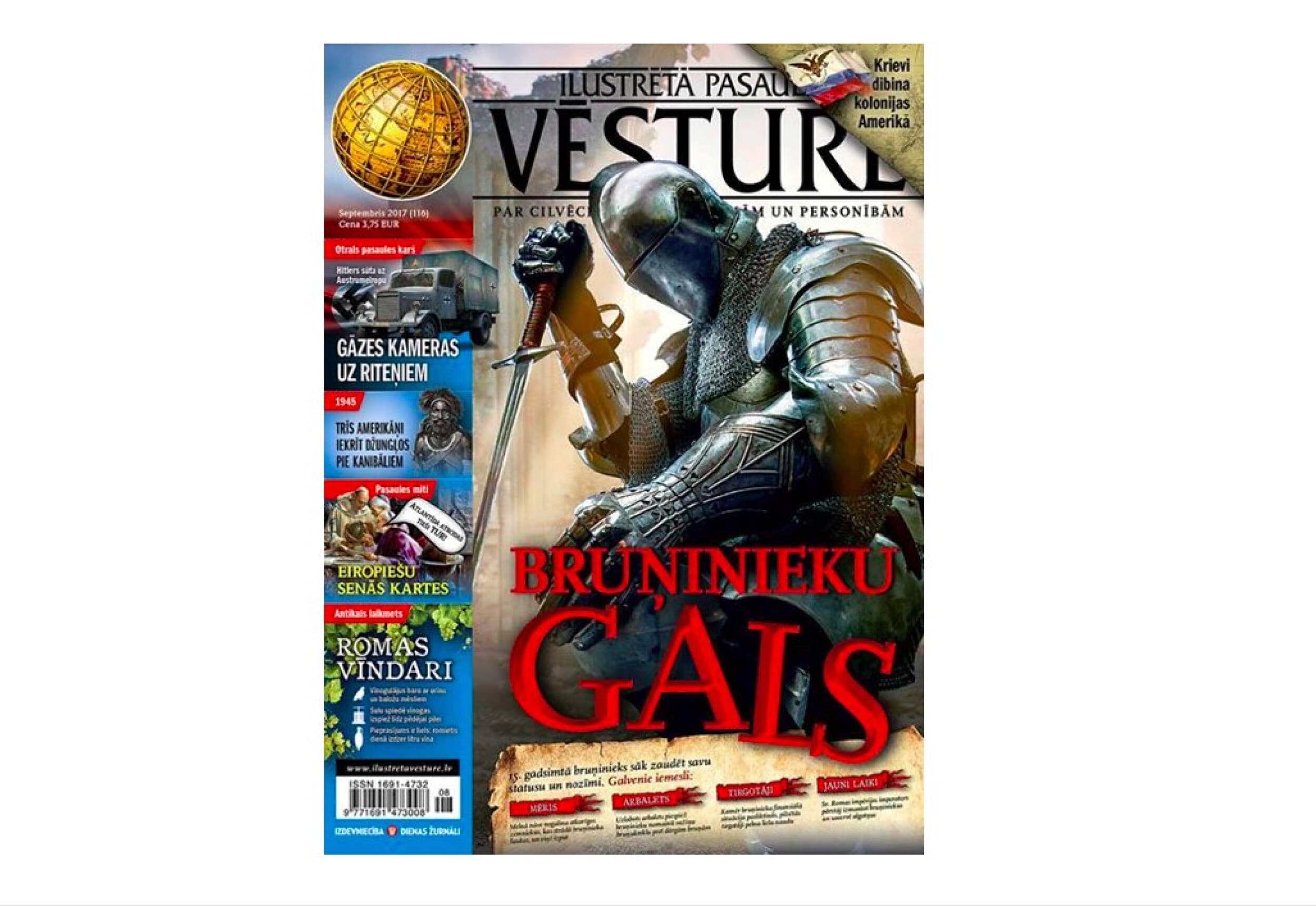 Dāvanu karte žurnāla ILUSTRĒTĀ PASAULES VĒSTURE abonementam (6 mēn.) | Davanu Serviss