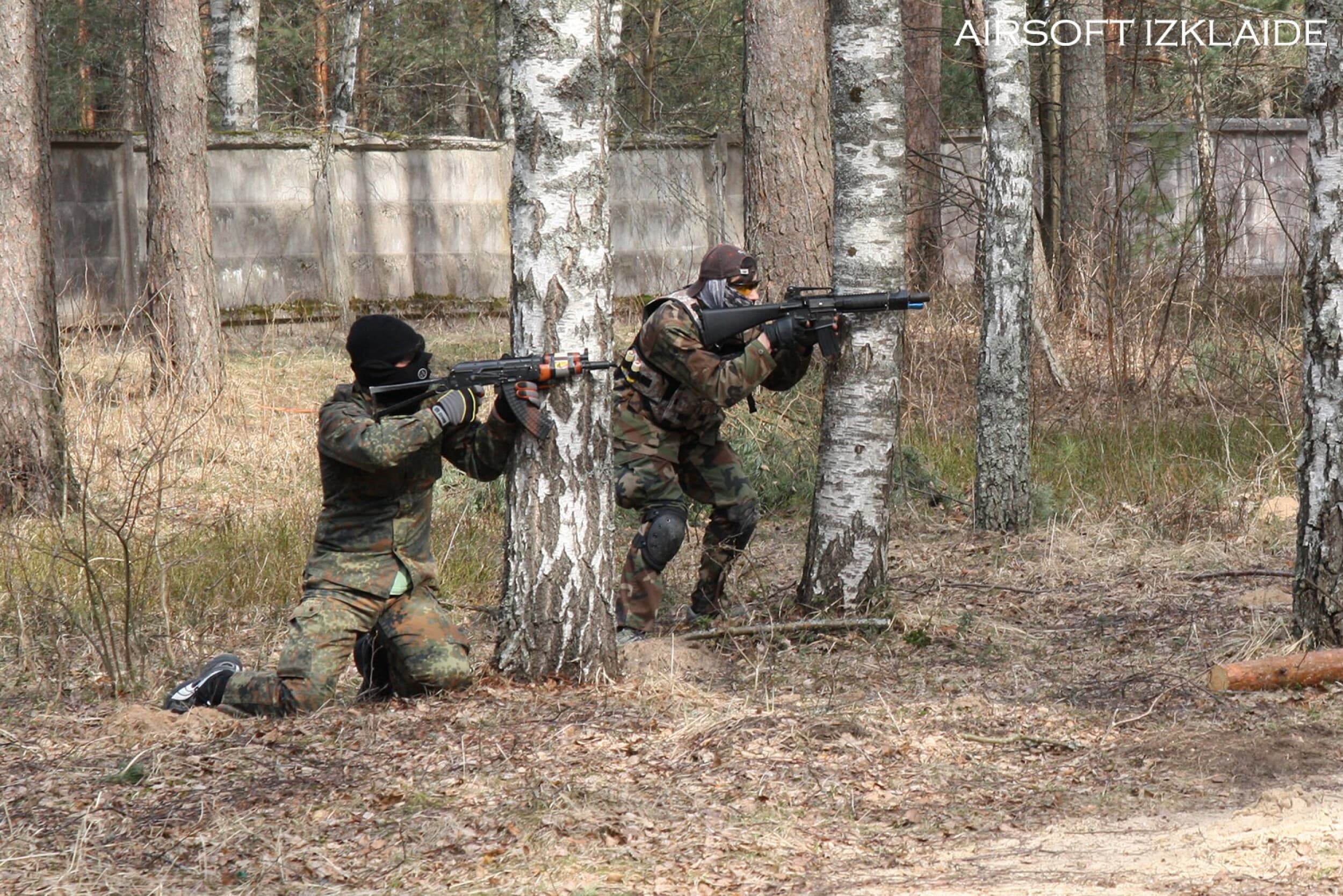 Airsoft militārā izklaide vienai personai