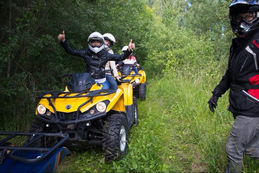 Brauciens ar divvietīgo kvadraciklu (1-2 pers., 1h)