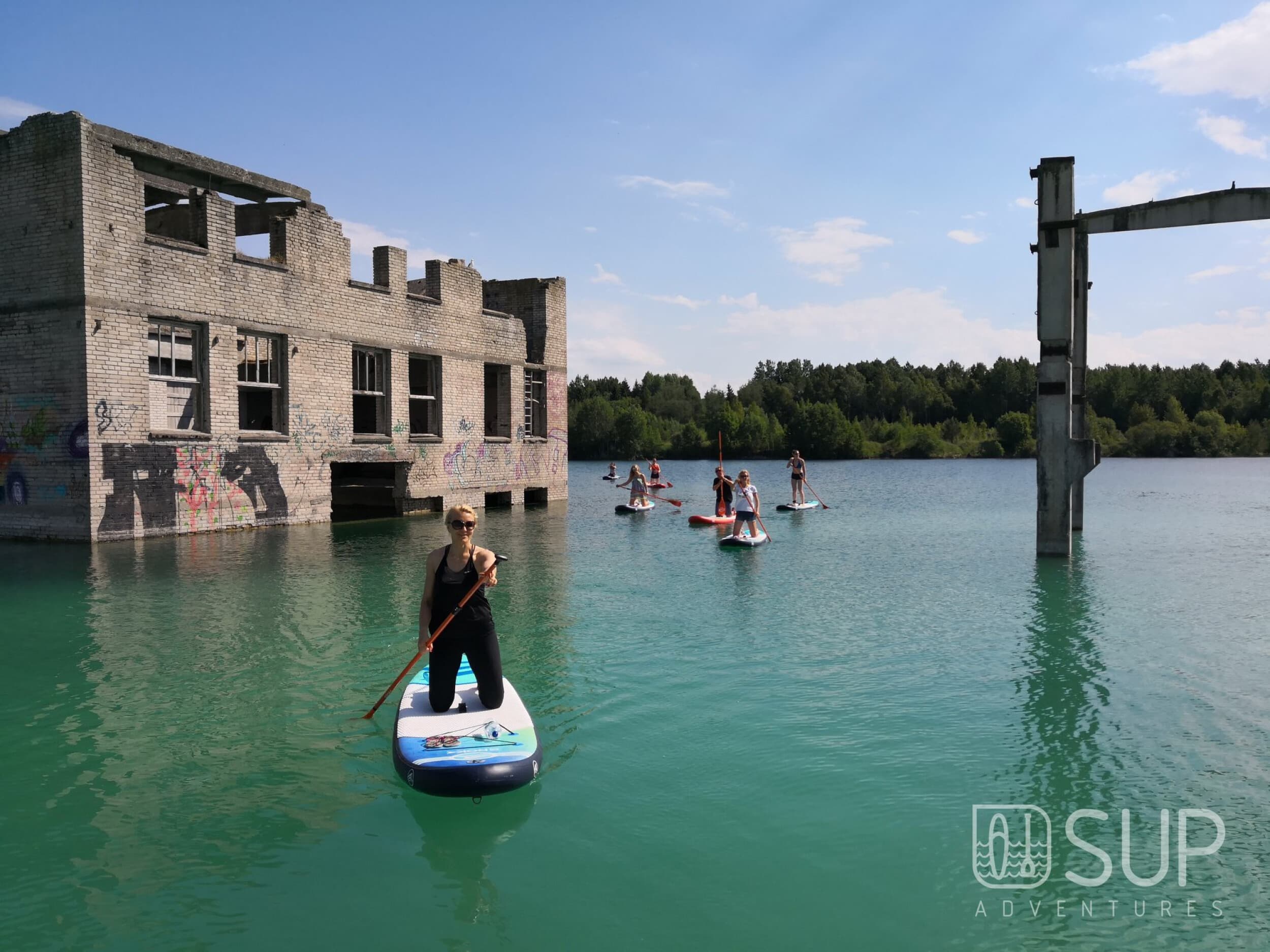 SUP-приключение на карьере Румму в Эстонии | Davanu Serviss
