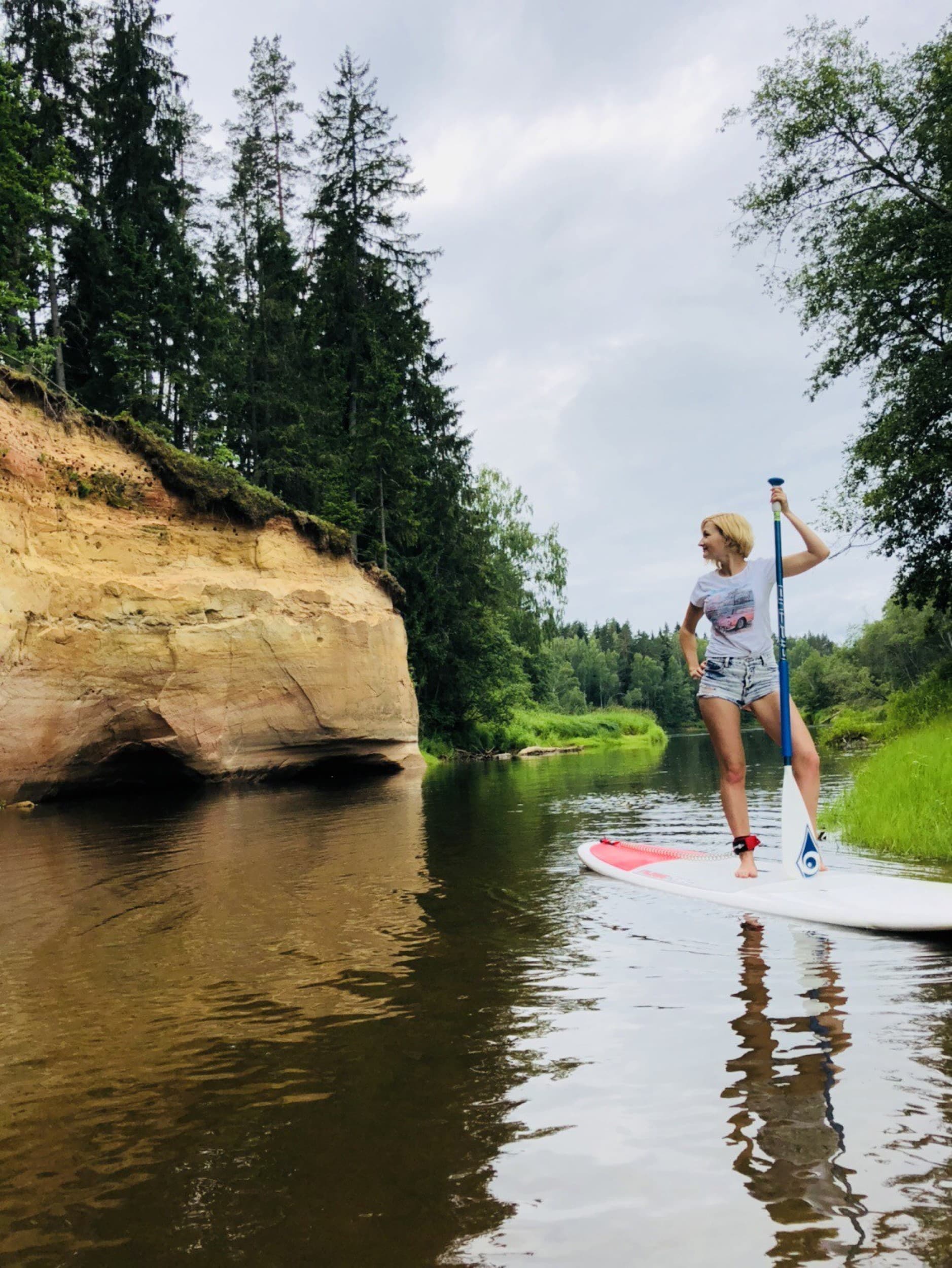 SUP piedzīvojums "Trīs klintis" pa Gauju (2 pers.)