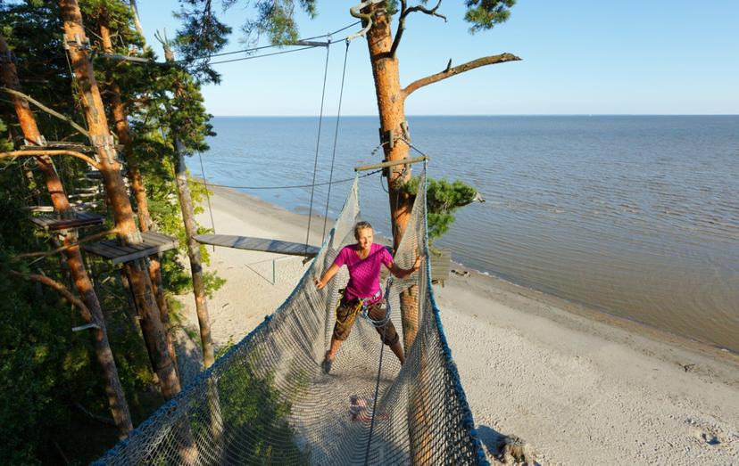 Kāpšanas takas Valgerannas Piedzīvojumu parkā
