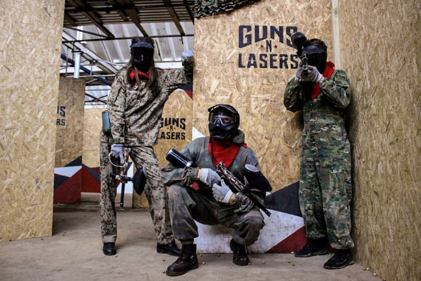 Peintbols ar gumijas bumbiņām iekštelpās - Reball (4 pers.) 