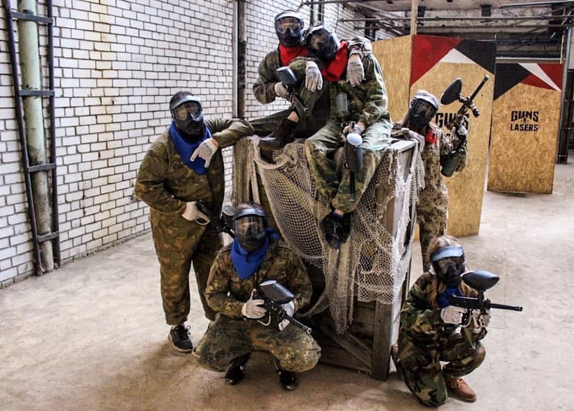 Peintbols ar gumijas bumbiņām iekštelpās - Reball (6 pers.) 