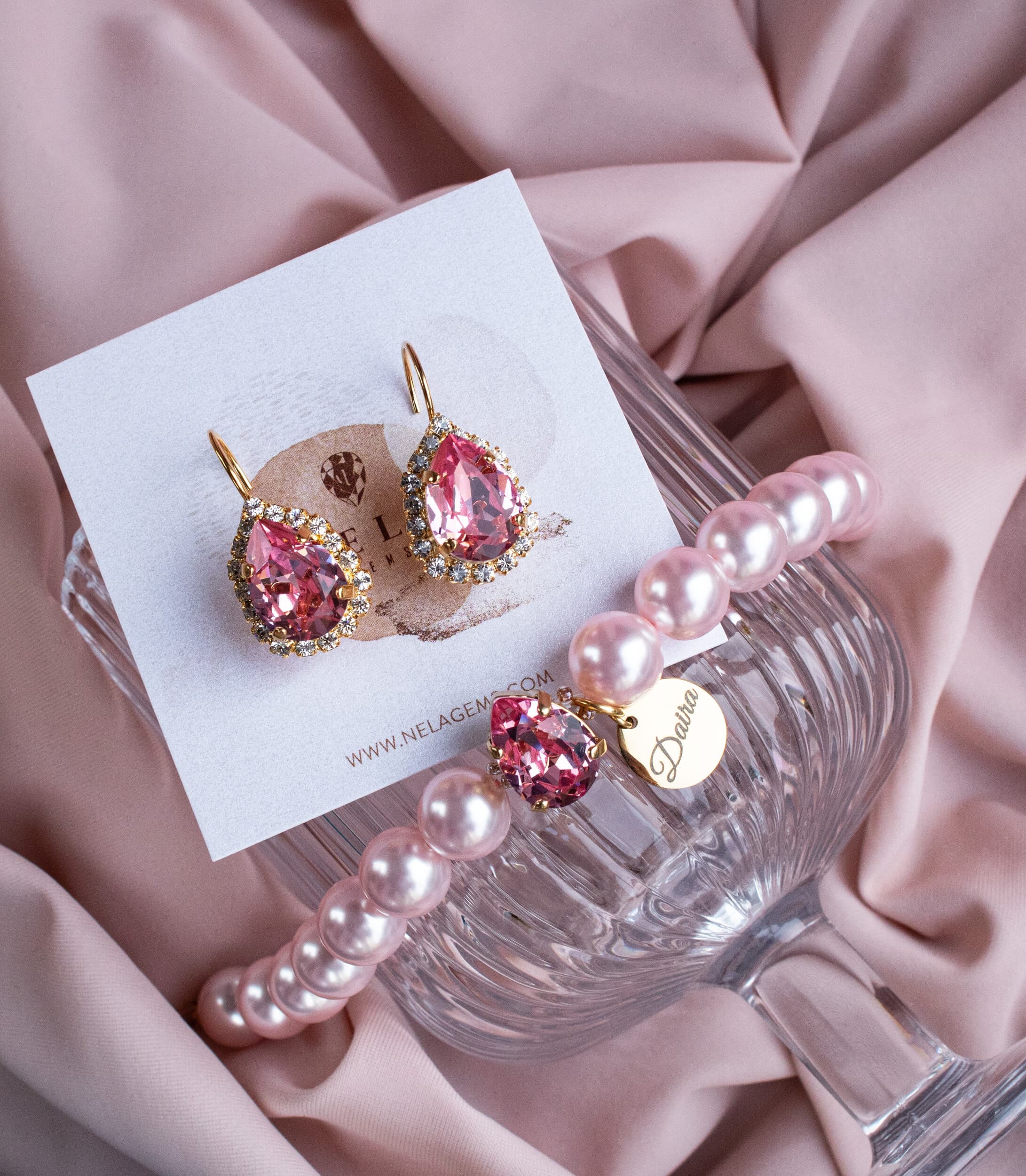 ’’Nela Gems’’ -  rotaslietas ar Swarovski kristāliem | Davanu Serviss