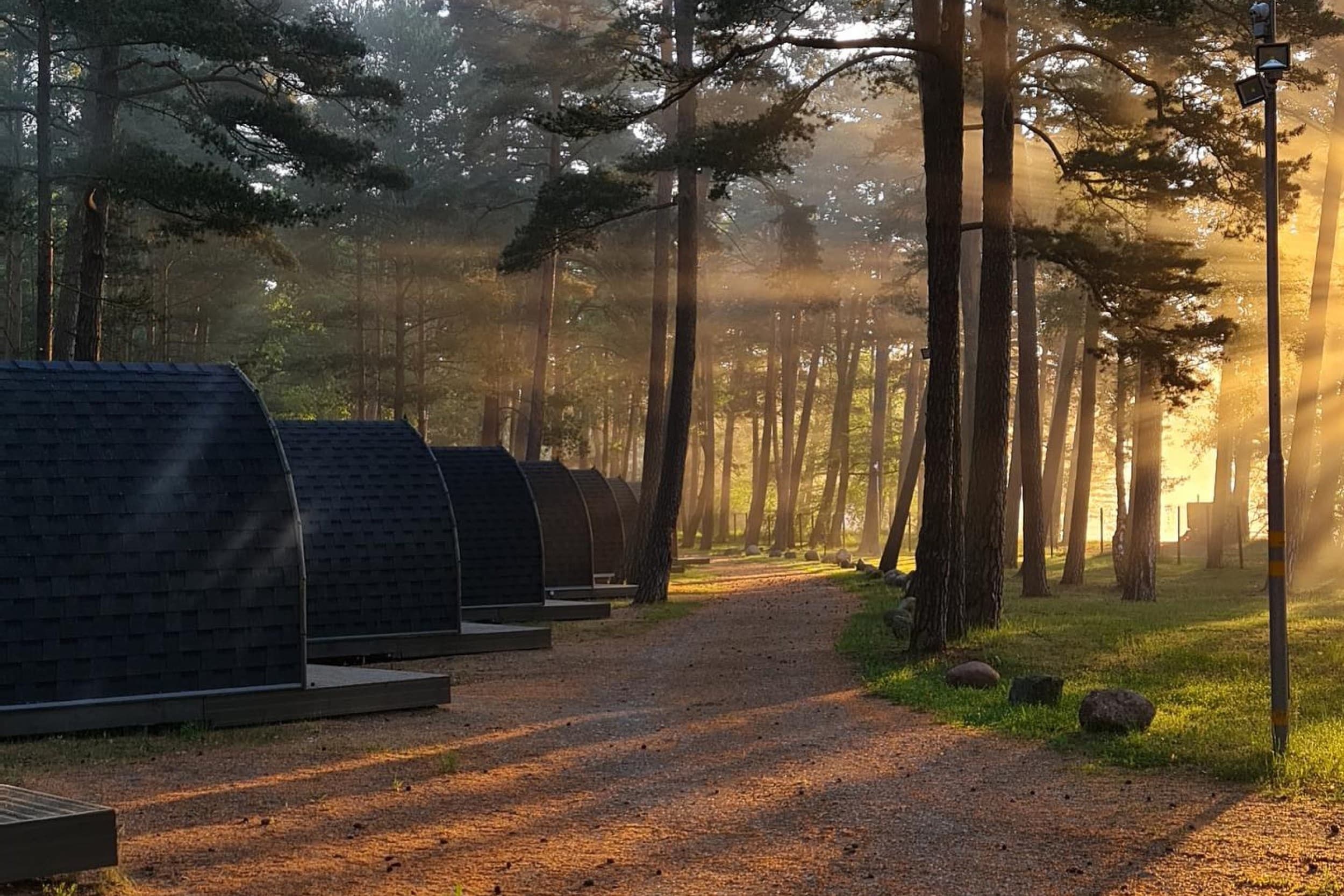 BB camping bungalow в Лиепае – отдых под звездами для двоих | Davanu Serviss