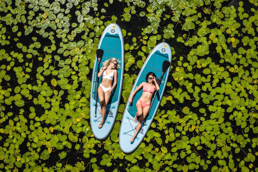 Nakšņošana bungalow mājiņā un SUP piedzīvojums diviem