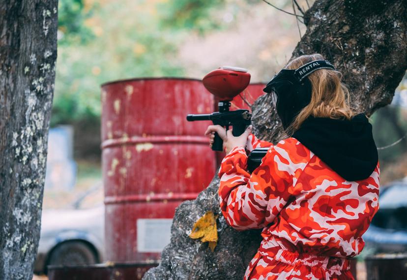 Peintbola ballīte Zaķusalas parkā 