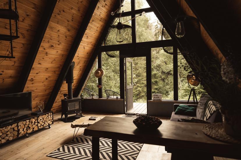 Burvīga atpūta A-frame mājā darba dienā (2 pers.)