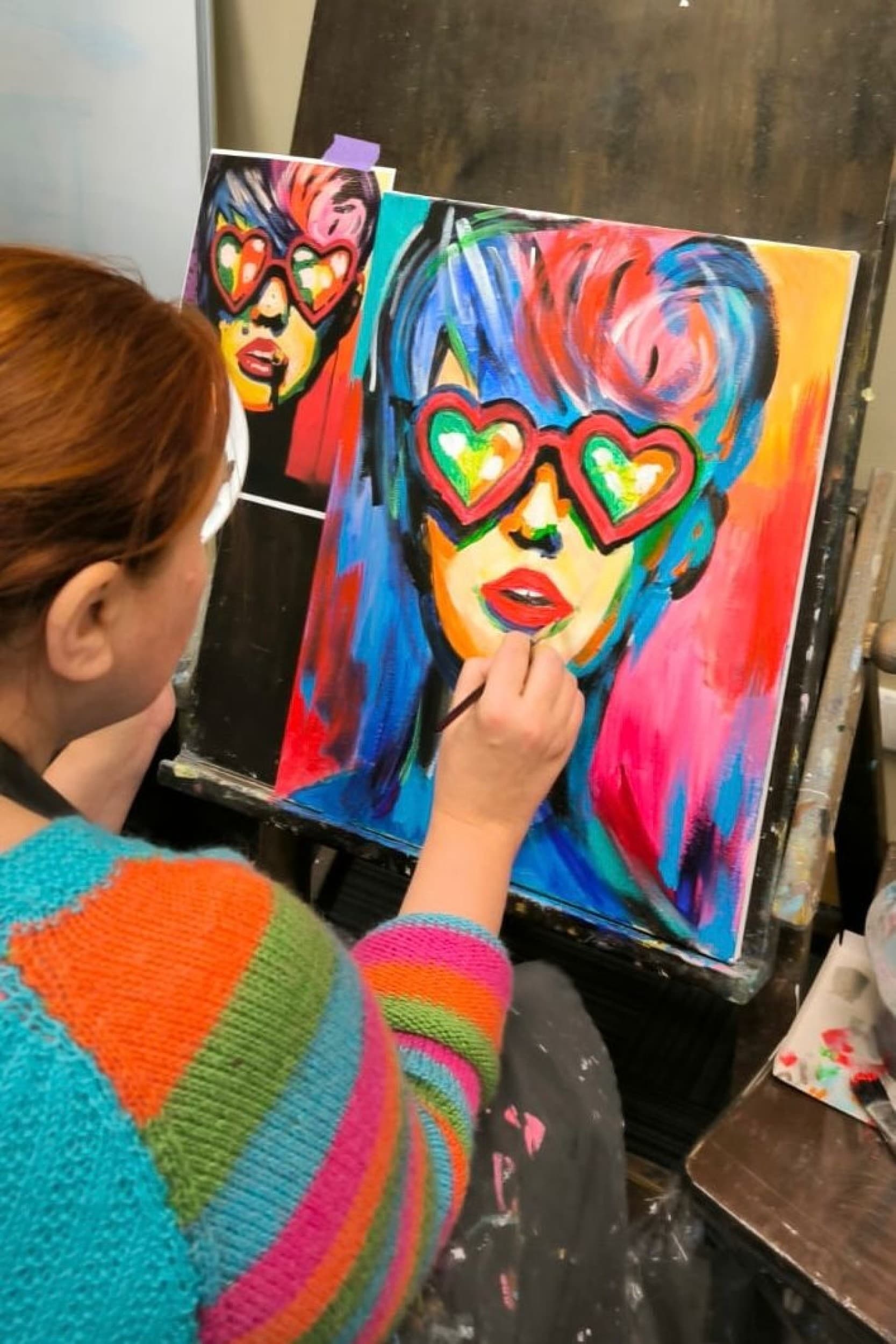 IZO Art glezniecības meistarklase Rīgas studijā | Davanu Serviss
