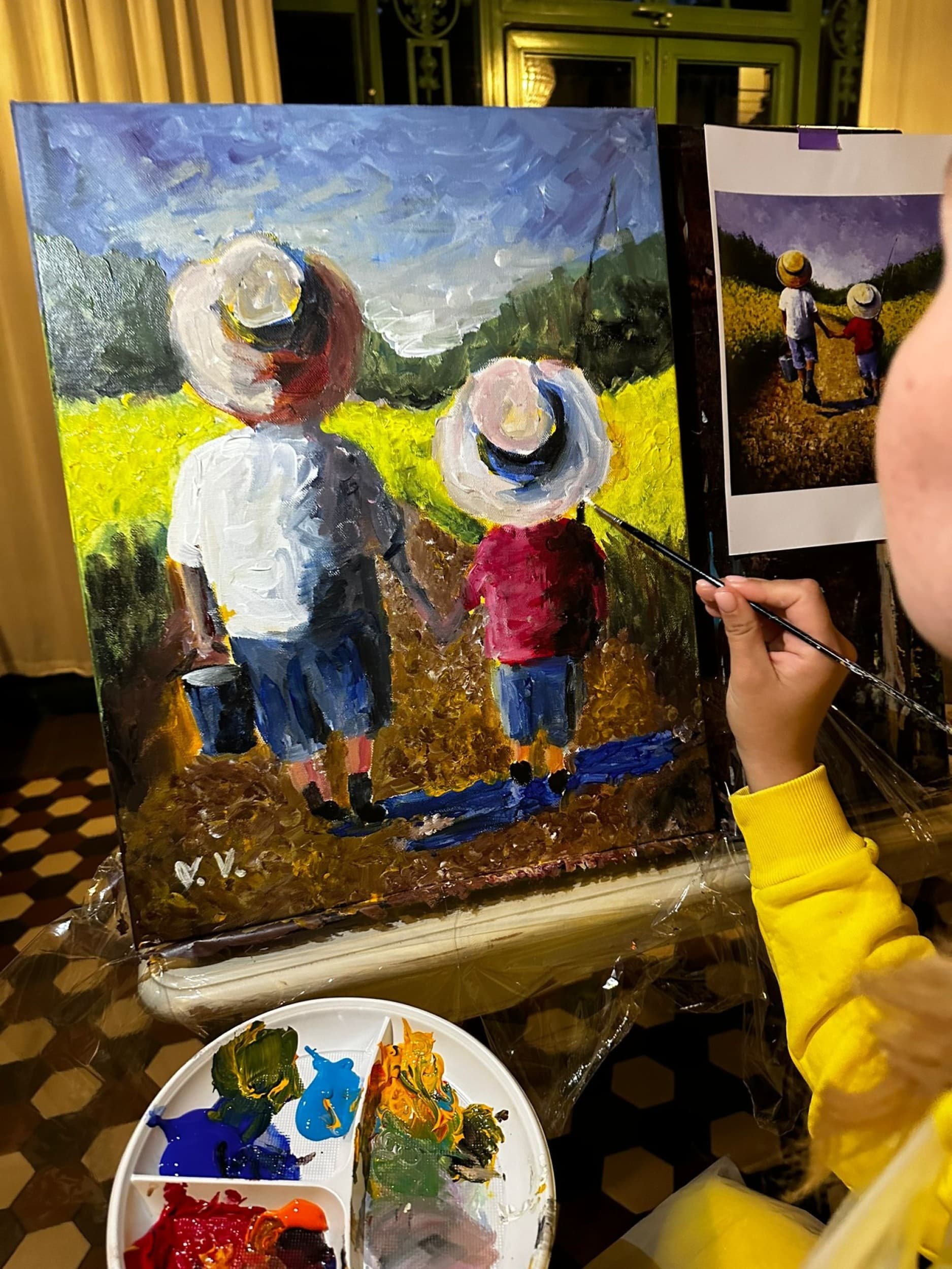 IZO Art glezniecības meistarklase Rīgas studijā | Davanu Serviss