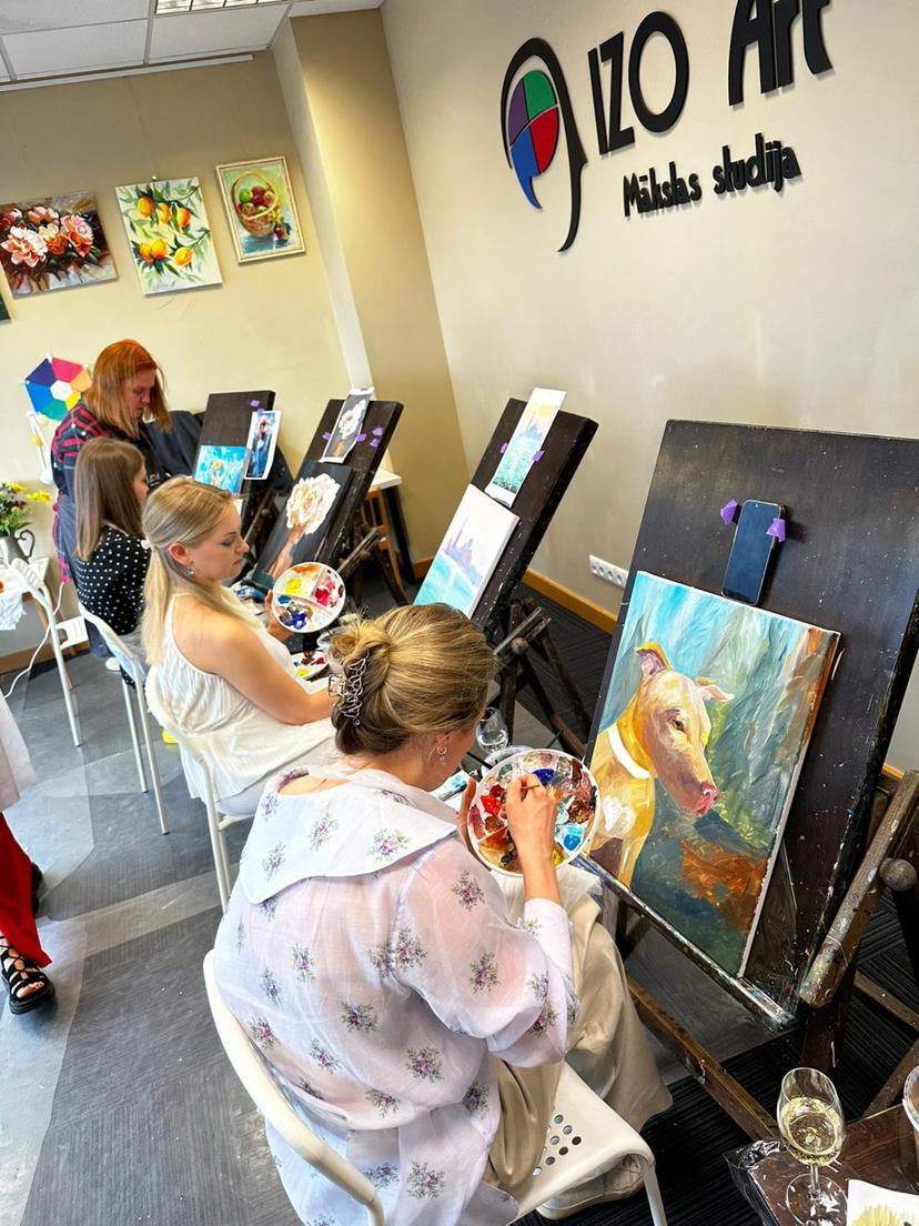 IZO Art glezniecības meistarklase Rīgas studijā (2 pers.)