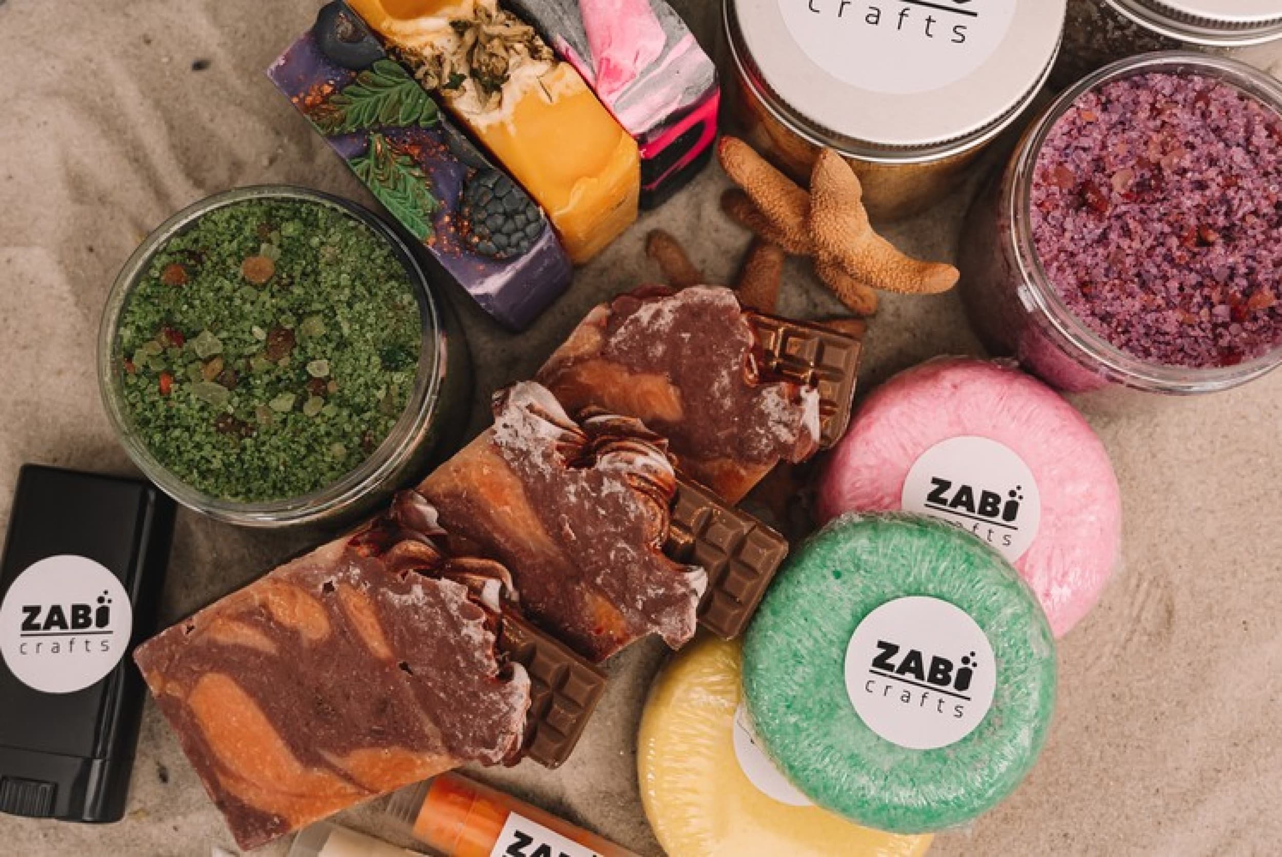 Подарочный комплект натуральной косметики латвийского производства от "ZABI Crafts"