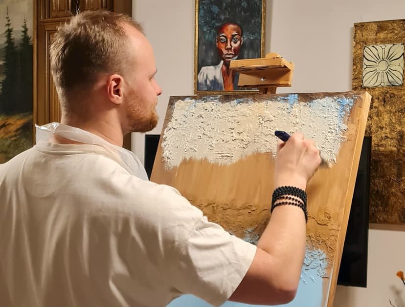 Meistarklase “Interjera glezniecība un abstrakcija”