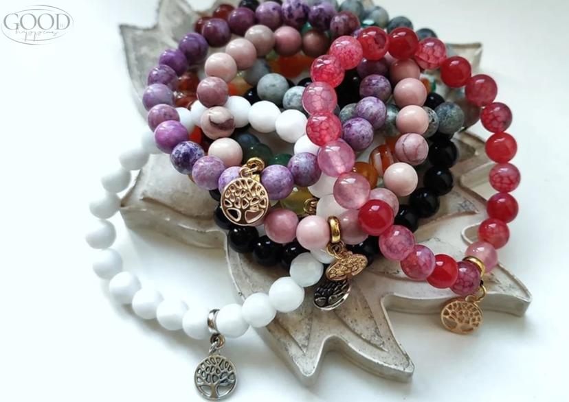 Dabīgo akmeņu aproce no "Good Happens"