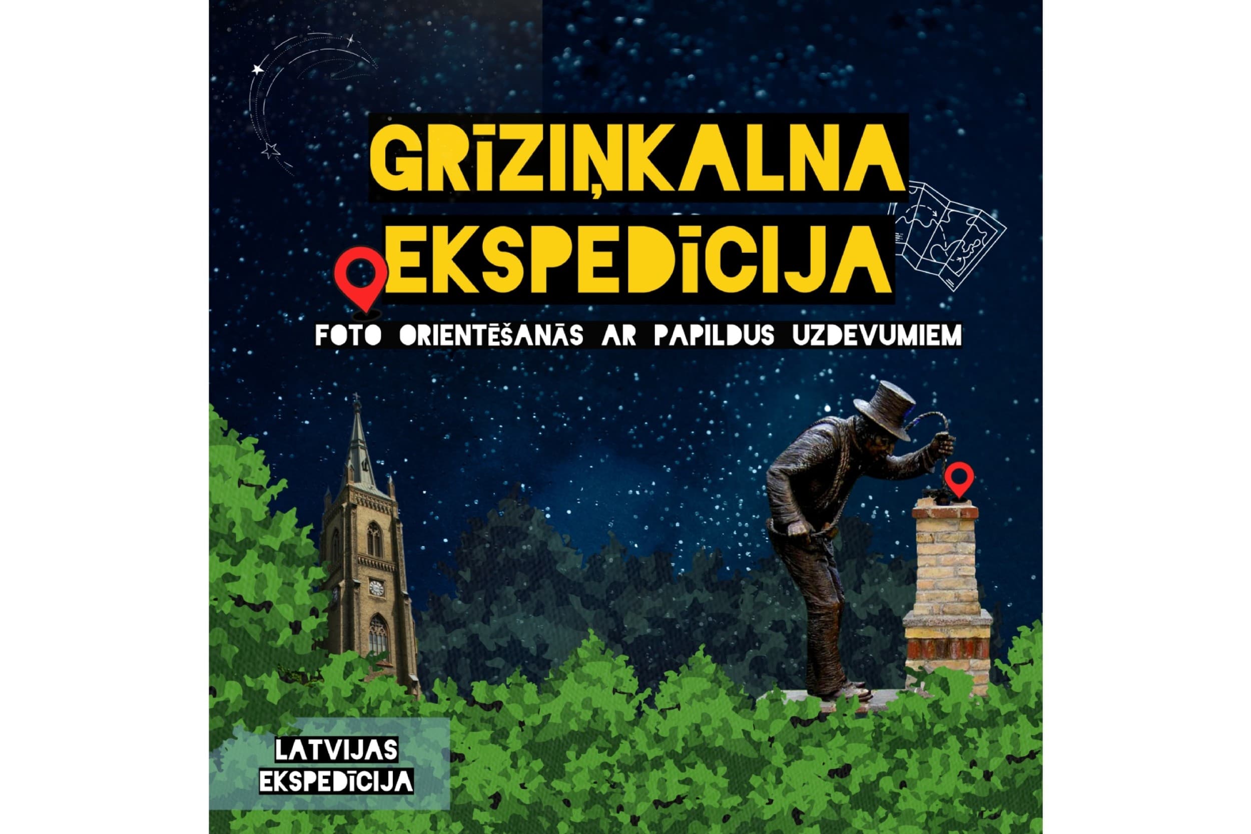 Игра с фото ориентированием - Экспедиция Гризинькалнса | Davanu Serviss