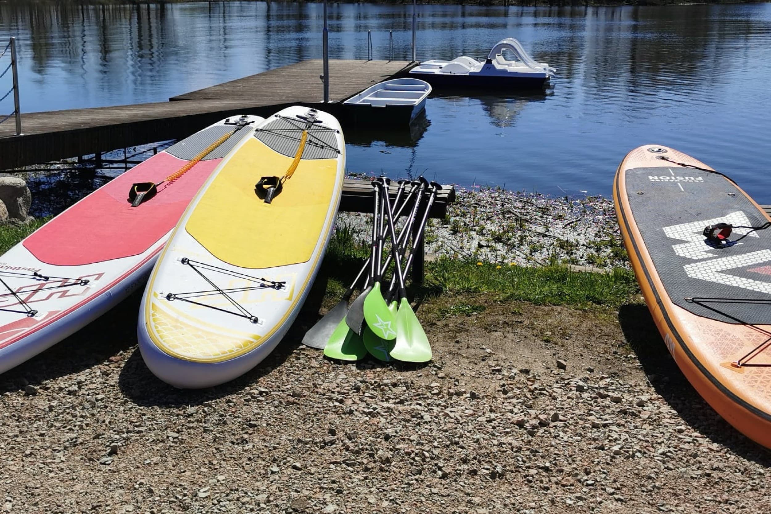 Аренда SUP-бордов в комплексе Рундальской водяной мельницы для двоих
