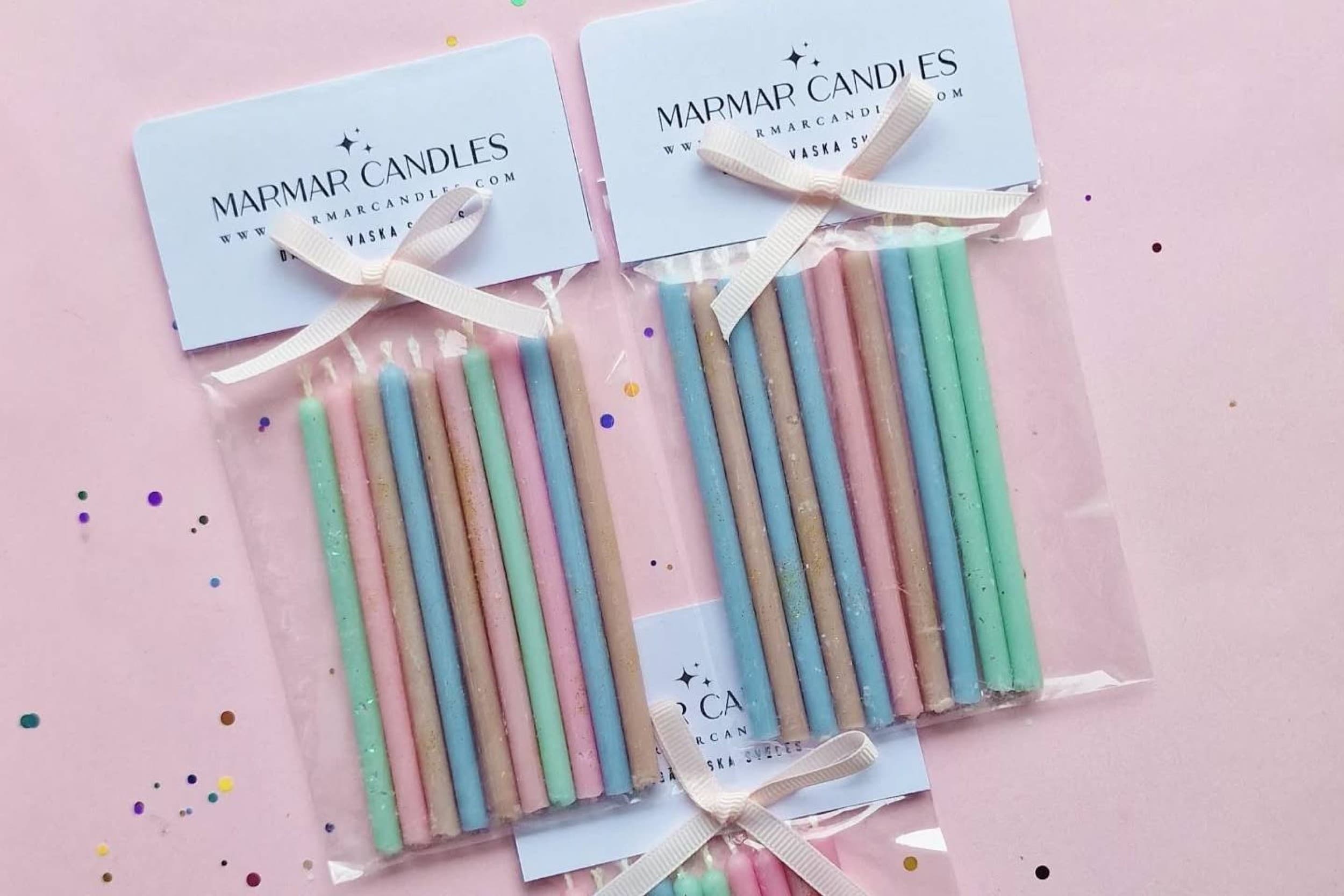 Dabīgā vaska sveces "MarMar Candles" | Davanu Serviss