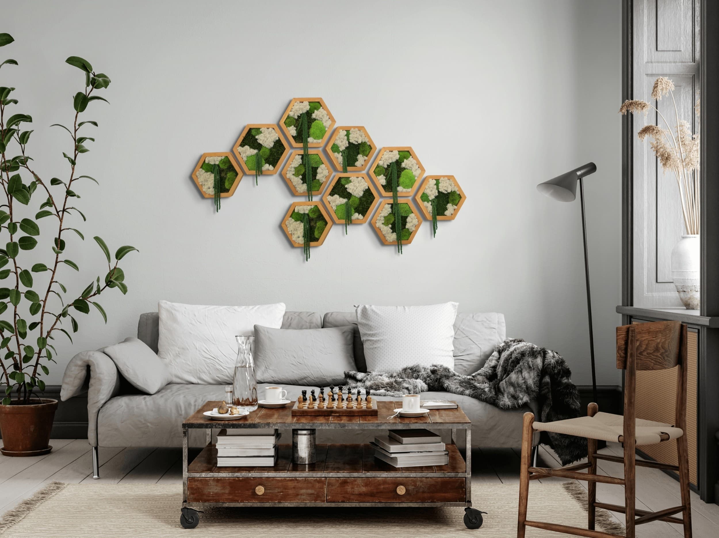 "Moss Art Studio" eko mākslas meistarklase: sūnu gleznas šūnās