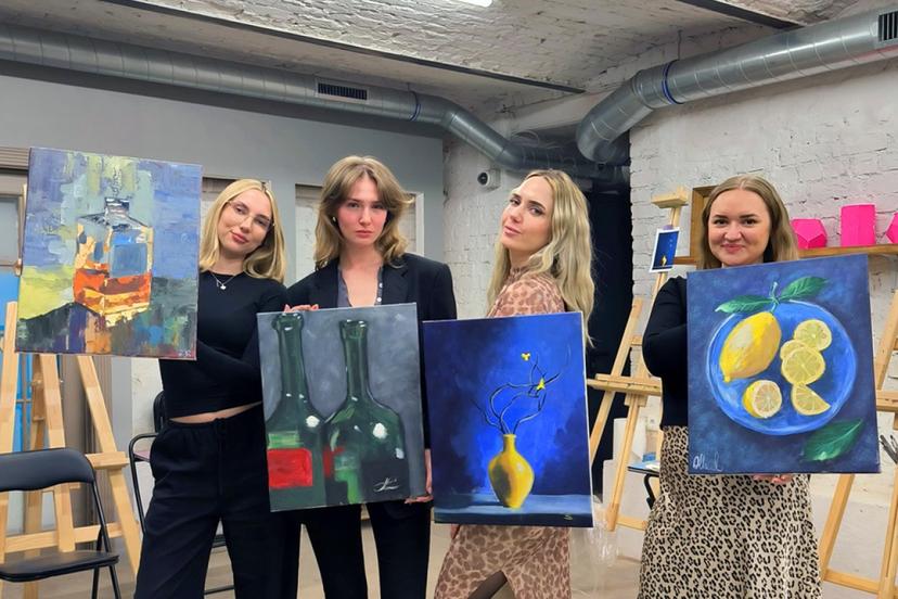 "Paint & Progress" gleznošanas meistarklase