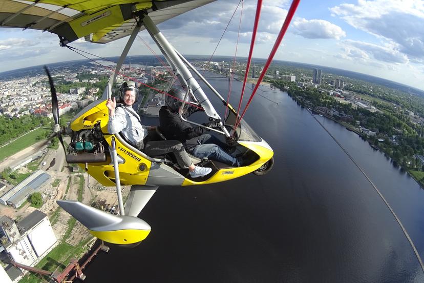 Lidojums ar deltaplānu virs Rīgas + FOTO, 15 min.