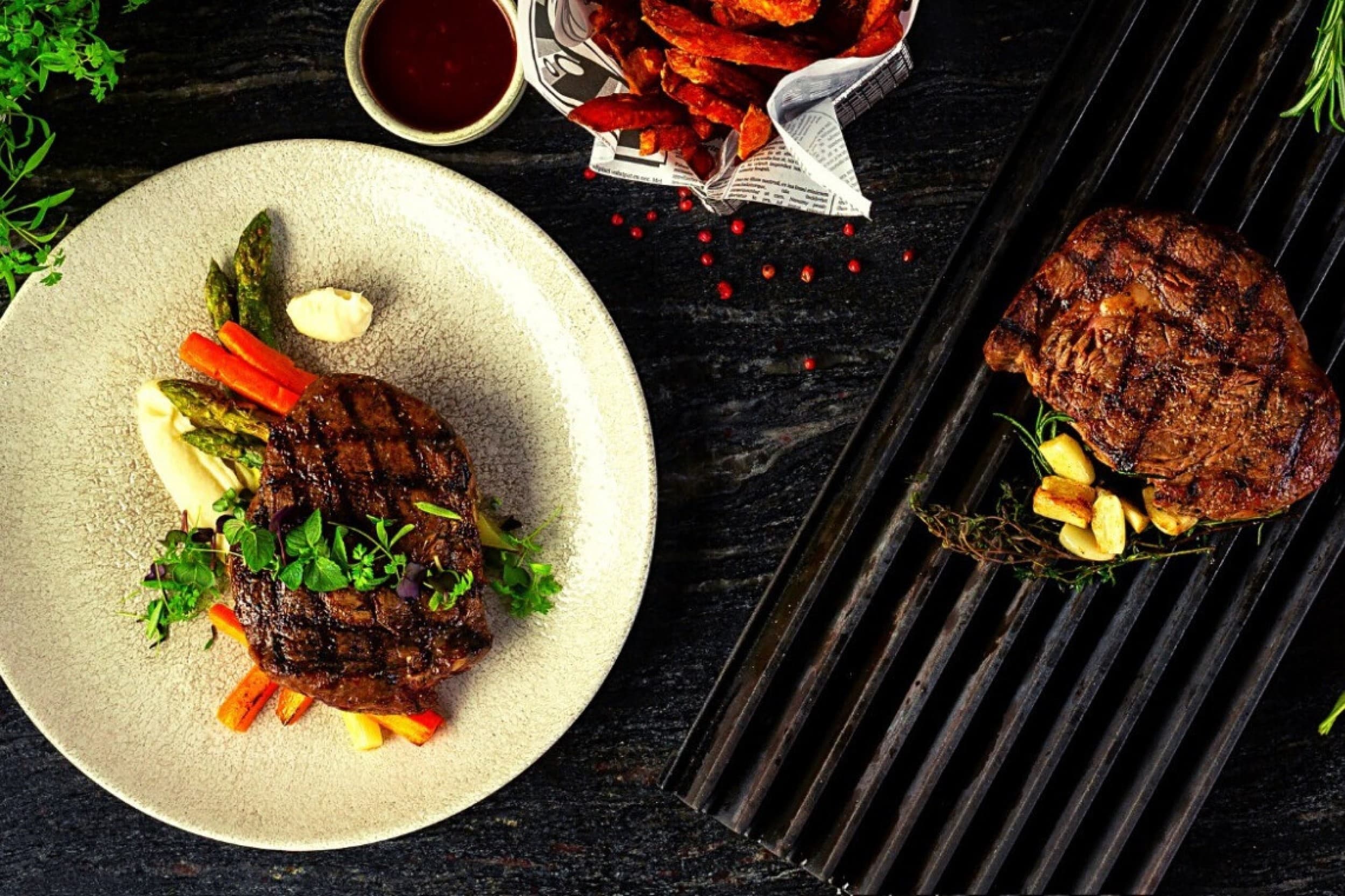 7 kārtu vakariņas ar vīnu restorānā Beef Room – 2 personām | Davanu Serviss