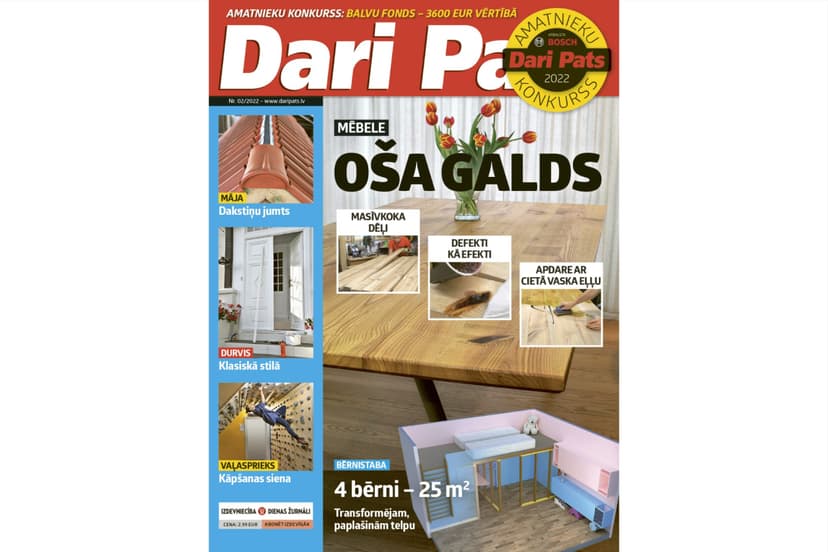 Dāvanu karte žurnāla DARI PATS abonementam (12 mēn.)