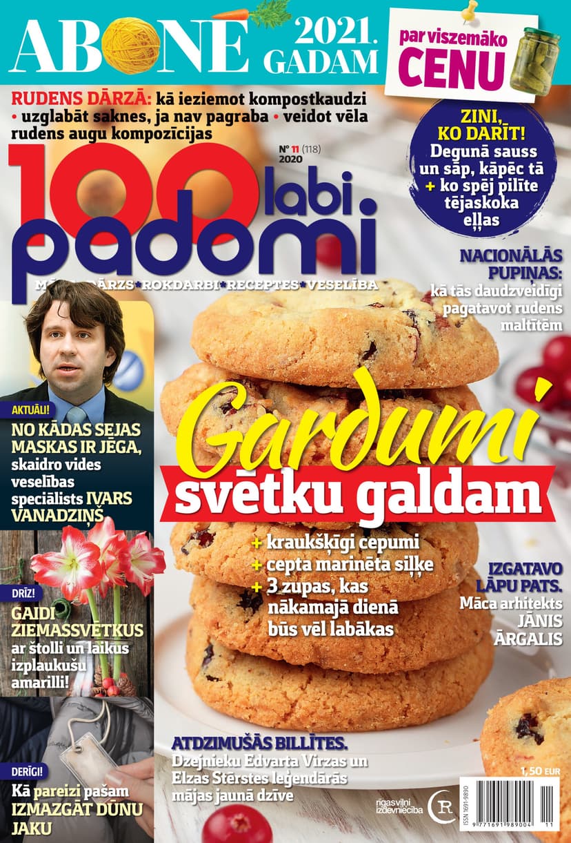 Dāvanu karte žurnāla 100 LABI PADOMI abonementam (6 mēn.)