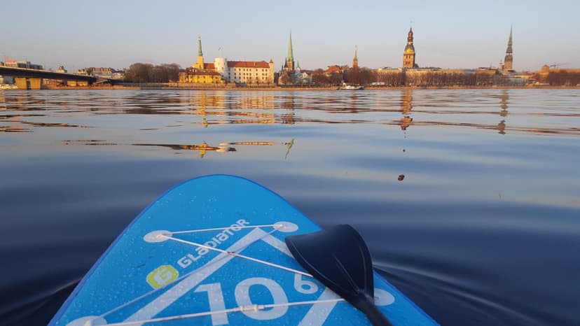 Izbrauciens ar SUP dēļiem Rīgas centrā diviem (1h)