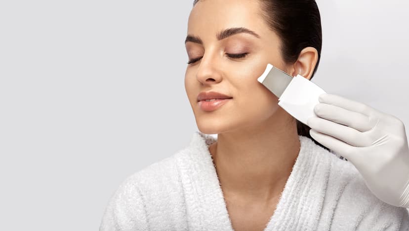 Ultraskaņas pīlings + mezoporācija sejai un kaklam