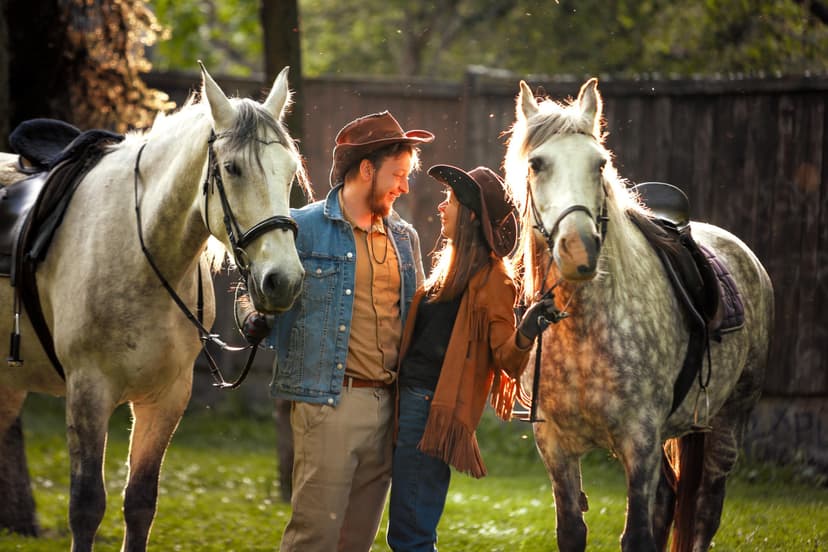 Izjāde ar zirgiem skaistā meža ielokā diviem