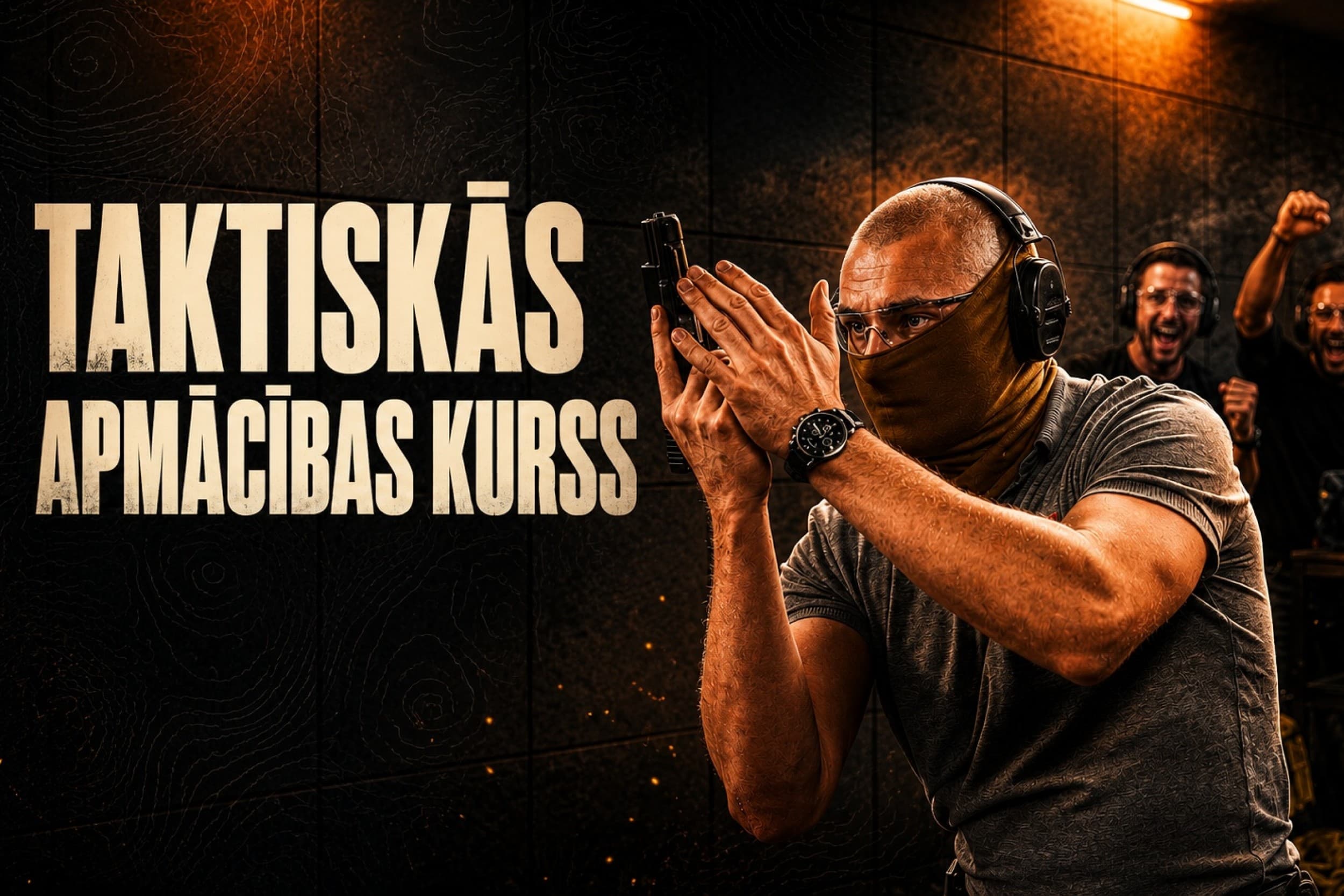 Taktiskās šausānas apmācības – 1 personai, līdz 50 šāvieniem